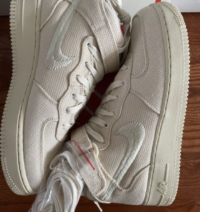 Stussy Nike Air Force 1 Mid Fossil Men 7 Women 8 5 New