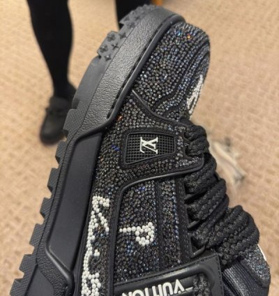 Louisvuitton Trainer Xaxi Crystal Black Diamond Sneakers