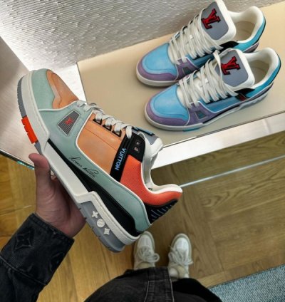 Louisvuitton Trainers Multi Orange Sneakers