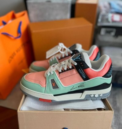 Louisvuitton Trainers Multi Orange Sneakers