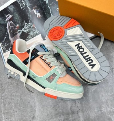 Louisvuitton Trainers Multi Orange Sneakers