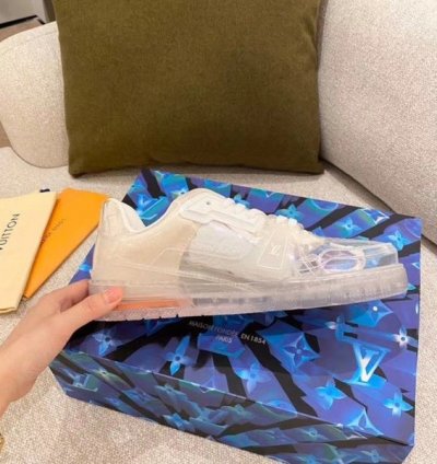 Louisvuitton Transparent White Trainer Sneakers