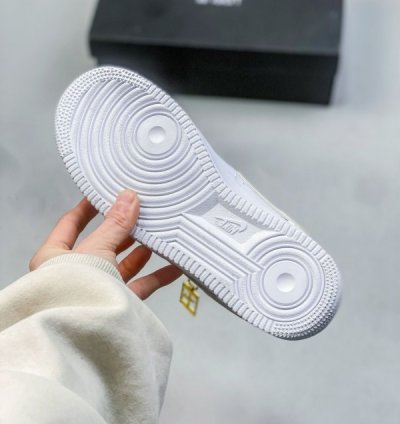 Louisvuitton X Nik E Air Force 1 Gold White Sneakers