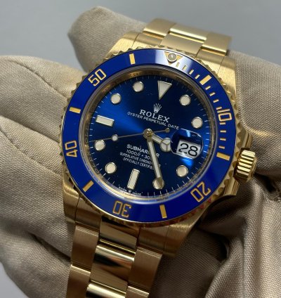 Rolex Submariner Date New Rolex Yellow Gold Blue Dial Submariner 41mm 126618lb 2025 - Box And Papers