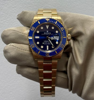 Rolex Submariner Date New Rolex Yellow Gold Blue Dial Submariner 41mm 126618lb 2025 - Box And Papers