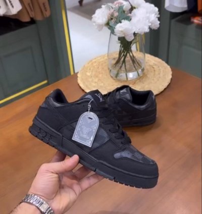 Louisvuitton X Nike Sb Dunk Low Black Sneakers