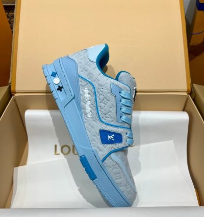 Louisvuitton X Tyler The Creator Trainer Blue Sneakers