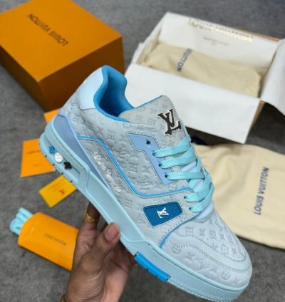 Louisvuitton X Tyler The Creator Trainer Blue Sneakers