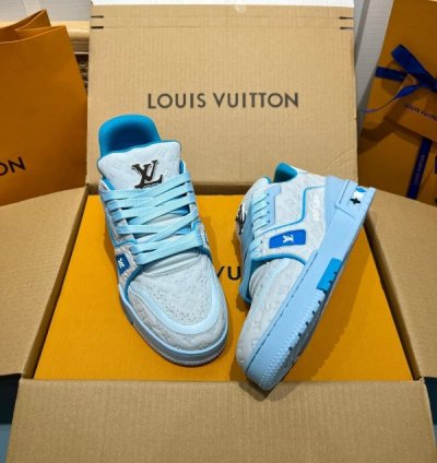 Louisvuitton X Tyler The Creator Trainer Blue Sneakers