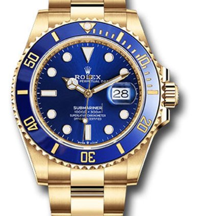 Rolex Submariner Date New Submariner Date 41mm 126618lb Yellow Gold Blue Bezel Blue Dial