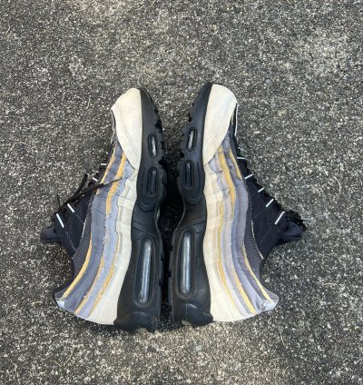 Nike Cdg Air Max 95 In Charcoal Black