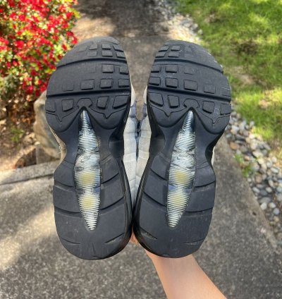 Nike Cdg Air Max 95 In Charcoal Black