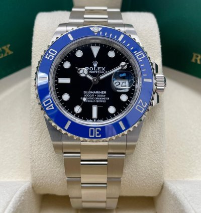 Rolex Submariner Date New Submariner Date 41mm 126619lb White Gold Blue Bezel Black Dial