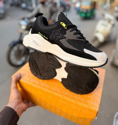 Naked Wolfe Smash Black White Sneakers
