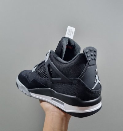 Air Jordan 4 Retro Se Black Canvas