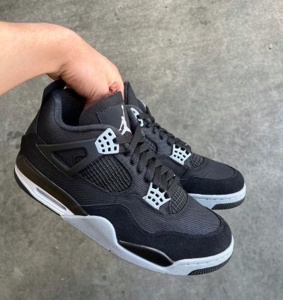 Air Jordan 4 Retro Se Black Canvas