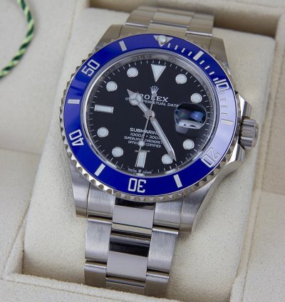 Rolex Submariner Date Oyster Perpetual Submariner Date 41mm 18kt White Gold Smurf 126619lb