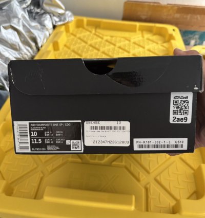 Nike Comme Des Garcons Foamposite Black
