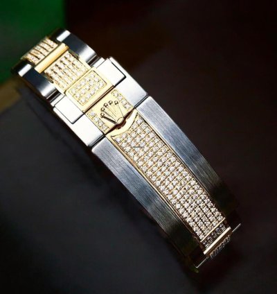 Rolex Submariner Date Oyster Royal Blue Dial Custom Diamond-set - Iced Out