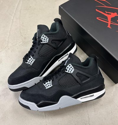 Air Jordan 4 Retro Se Black Canvas