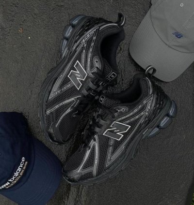 Newbalance 1906r Black And Silver Metallic Running Shoes Semi Ua