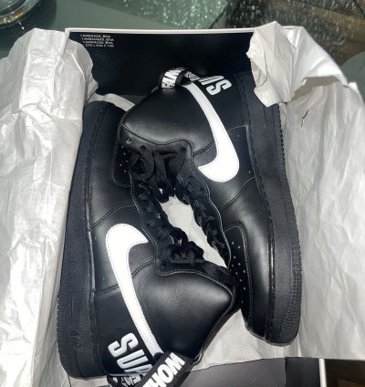 Supreme Air Force 1 High Black