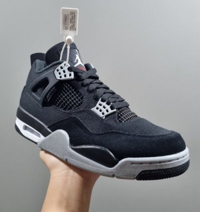 Air Jordan 4 Retro Se Black Canvas