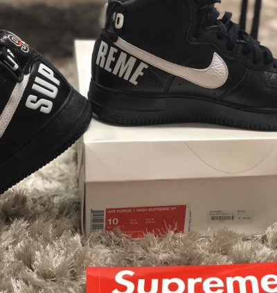 Supreme Air Force 1 High Sp Black 2014