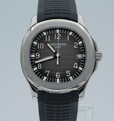 Patek Philippe Aquanaut 5167a Stainless Steel Black Dial Bracelet And Rubber