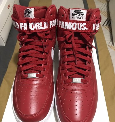 Supreme Air Force 1 High Sp Red 2014