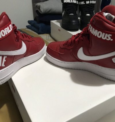 Supreme Air Force 1 High Sp Red 2014