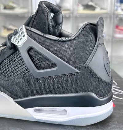 Air Jordan 4 Retro Se Black Canvas