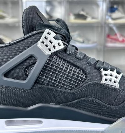 Air Jordan 4 Retro Se Black Canvas