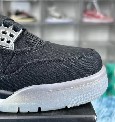 Air Jordan 4 Retro Se Black Canvas