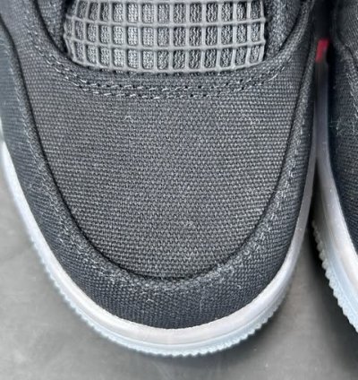Air Jordan 4 Retro Se Black Canvas