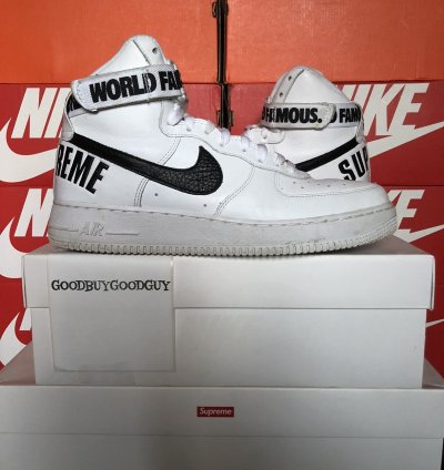 Supreme Air Force 1 High Supreme White 2014 Us11