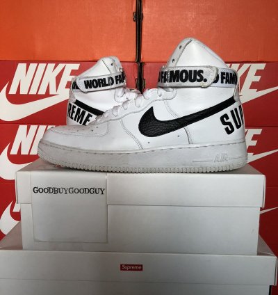 Supreme Air Force 1 High Supreme White 2014 Us11