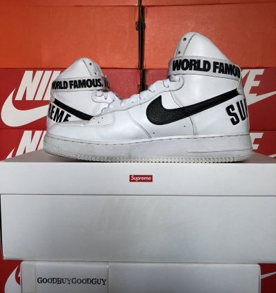 Supreme Air Force 1 High Supreme White 2014 Us11