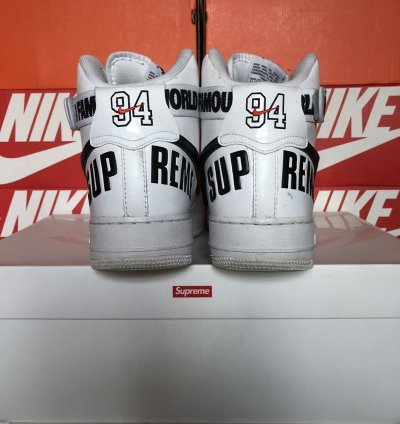 Supreme Air Force 1 High Supreme White 2014 Us11