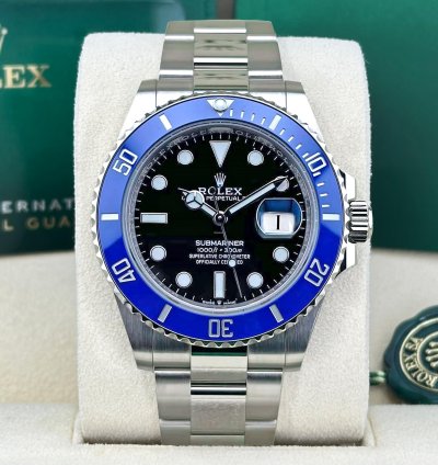Rolex Submariner Date Unworn 2024 Black Dial White Gold 126619lb Complete