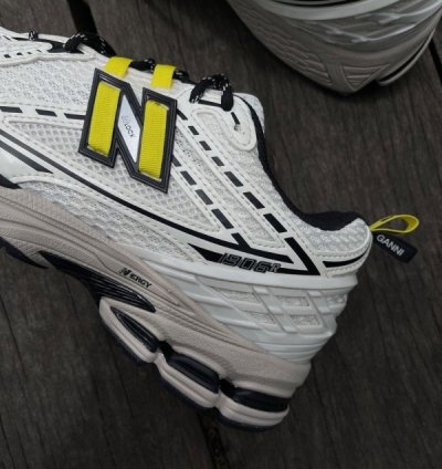 Newbalance 1906r X Ganni Egret White Yellow Running Shoes