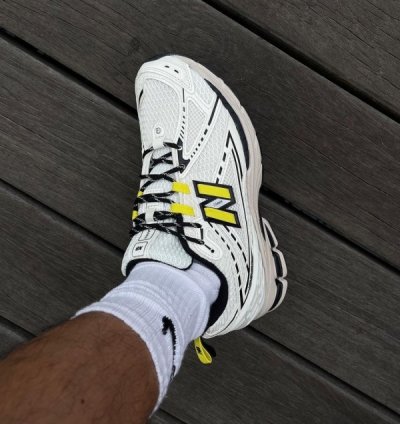 Newbalance 1906r X Ganni Egret White Yellow Running Shoes