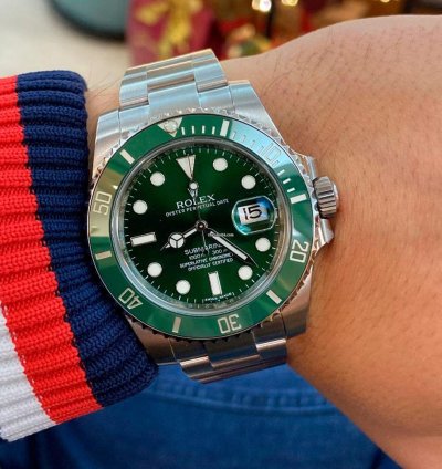 Rolex Submariner Date Verde Hulk - Nos Con Plastiche Impeccabile - Ghiera Verde Ceramica