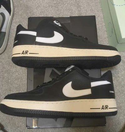 Supreme Comme Des Gar Ons Air Force 1 Low Black Men Size 8 5