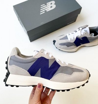 Newbalance 327 Grey Purple Running Shoes