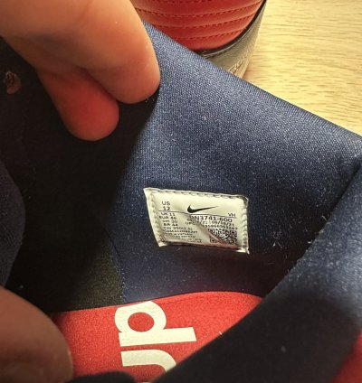 Supreme Dunk High Sb By Any Means - Red Navy