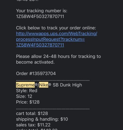 Supreme Dunk High Sb By Any Means - Red Navy