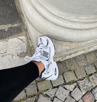Newbalance 530 White Navy Running Shoes