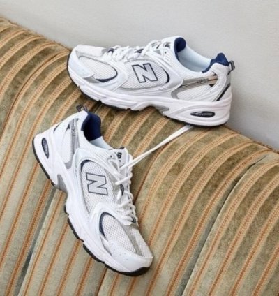 Newbalance 530 White Navy Running Shoes