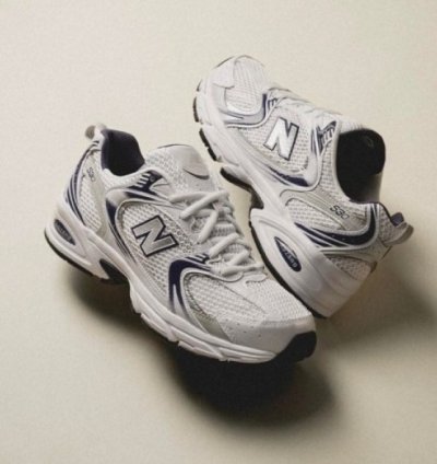Newbalance 530 White Navy Running Shoes
